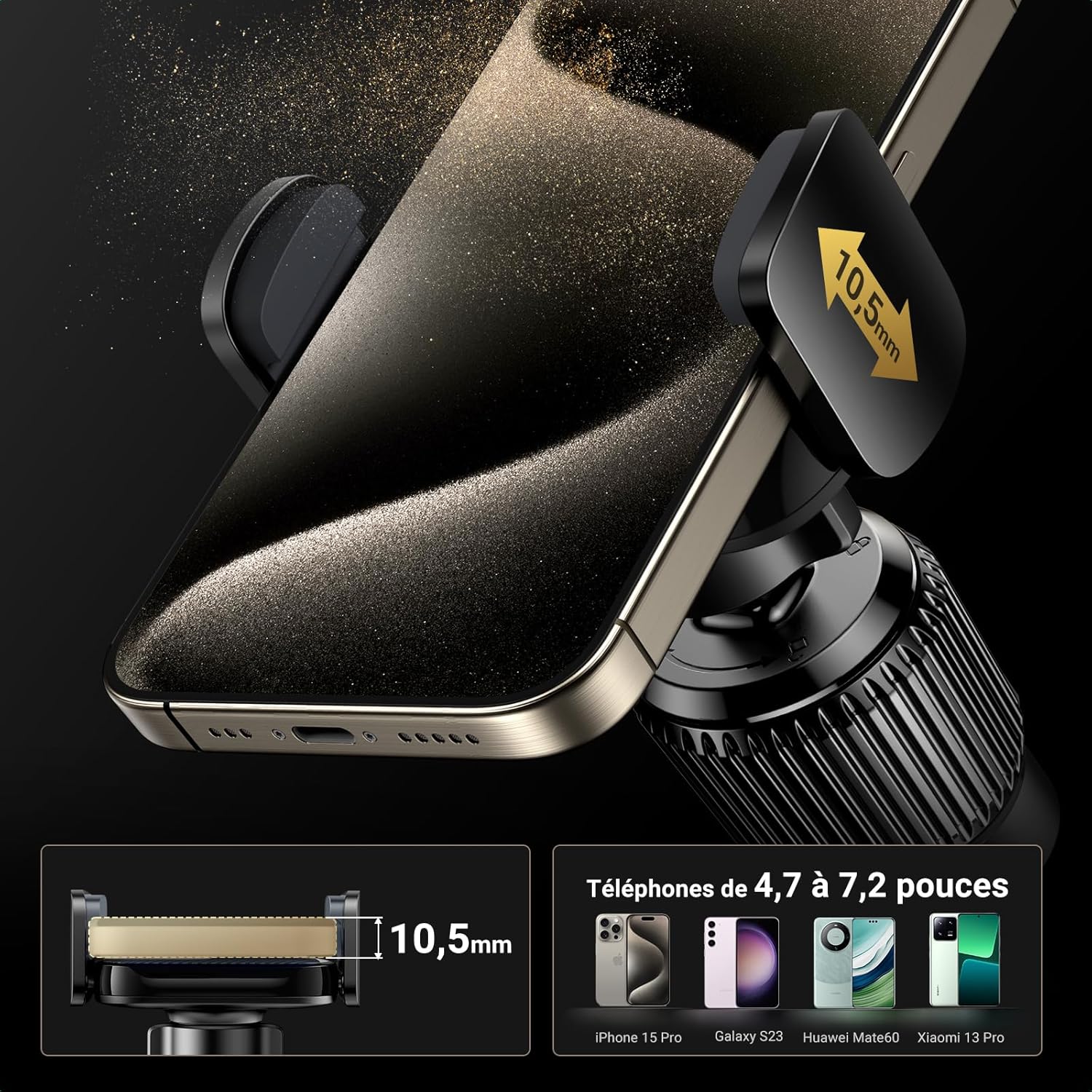 Thumbnail 3 de UGREEN Support téléphone voiture 360°