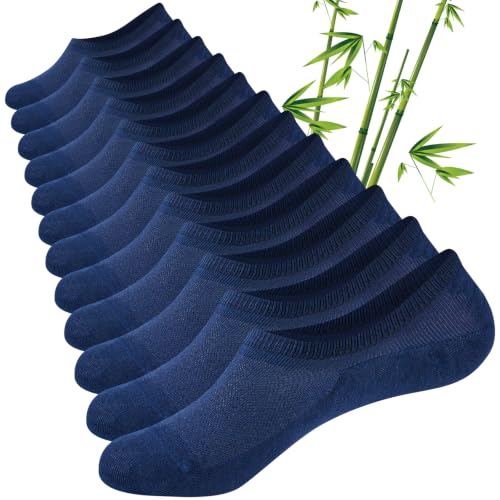 Imagen de Ciro ld Bamboo No Show Socks for Men & Women – 6 Pairs, Navy, 9-12 en OfertitasTOP