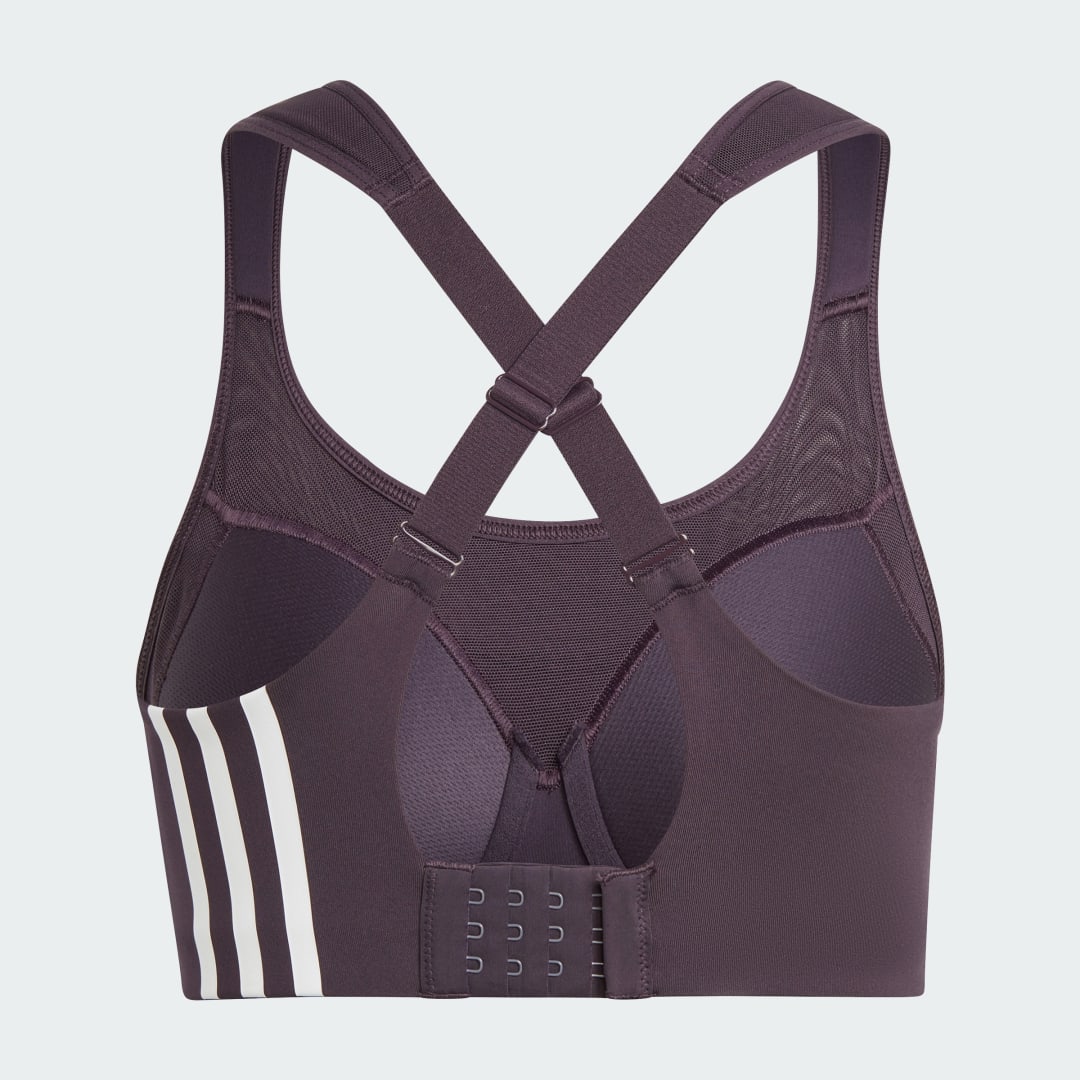 Detalle 2 de Sujetador TLRD Impact Training High-Support de Adidas — color Violeta