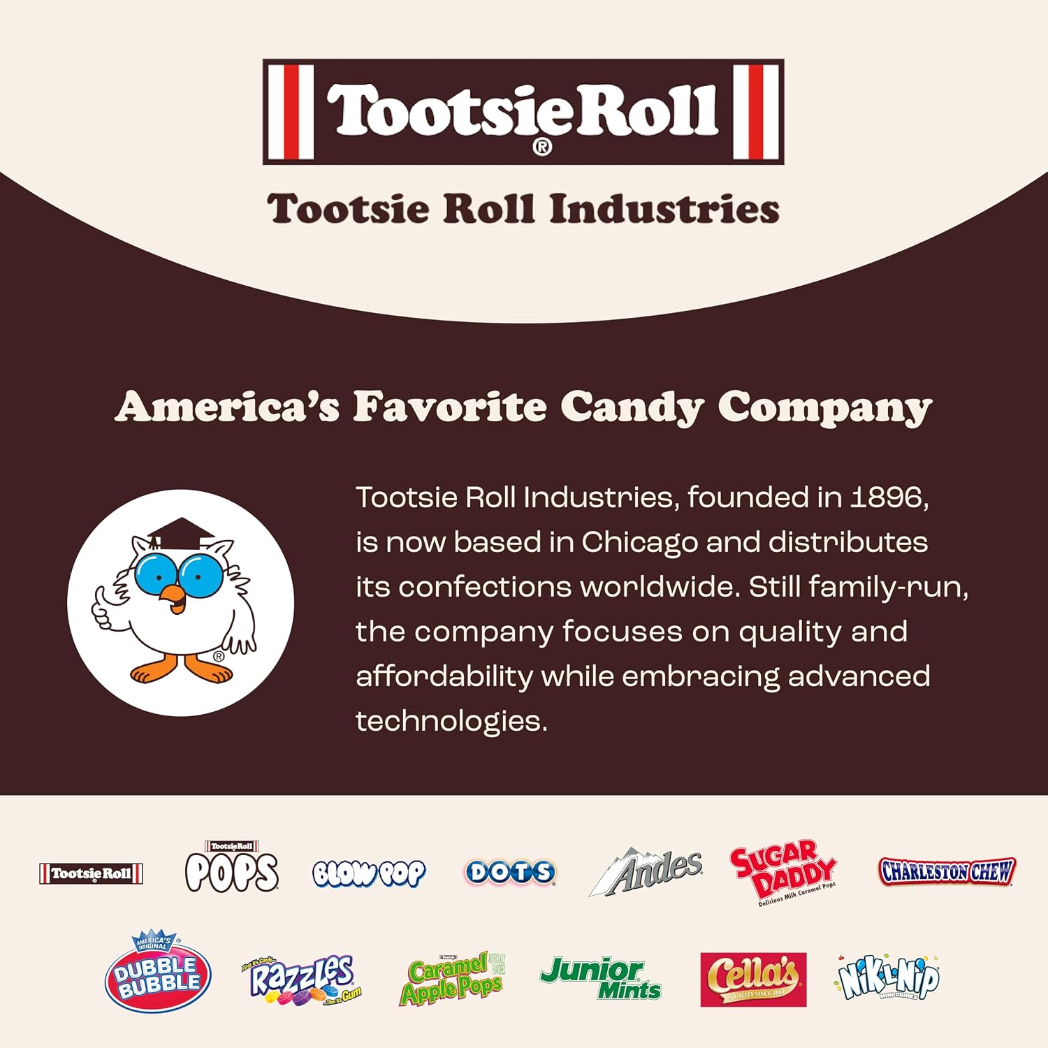Detalle de Tootsie Roll Mega Mix 4 lb Candy Bag, Individually Wrapped in 4 Sizes