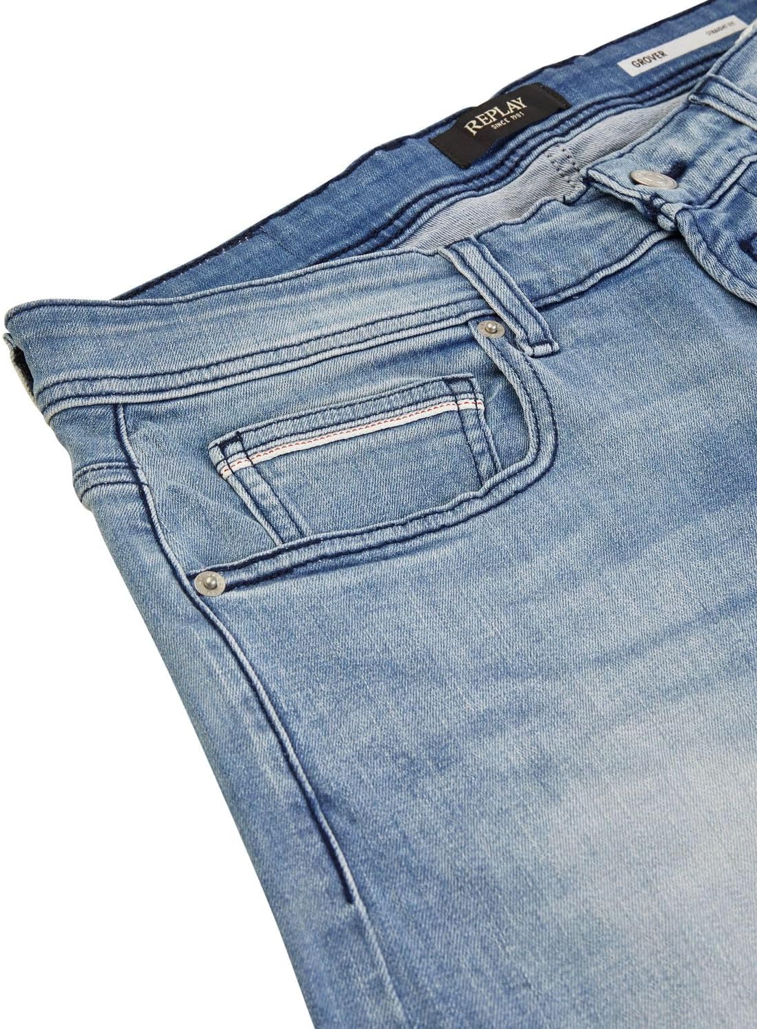 Detalle de Replay Grover Straight-Fit Jeans mit 34