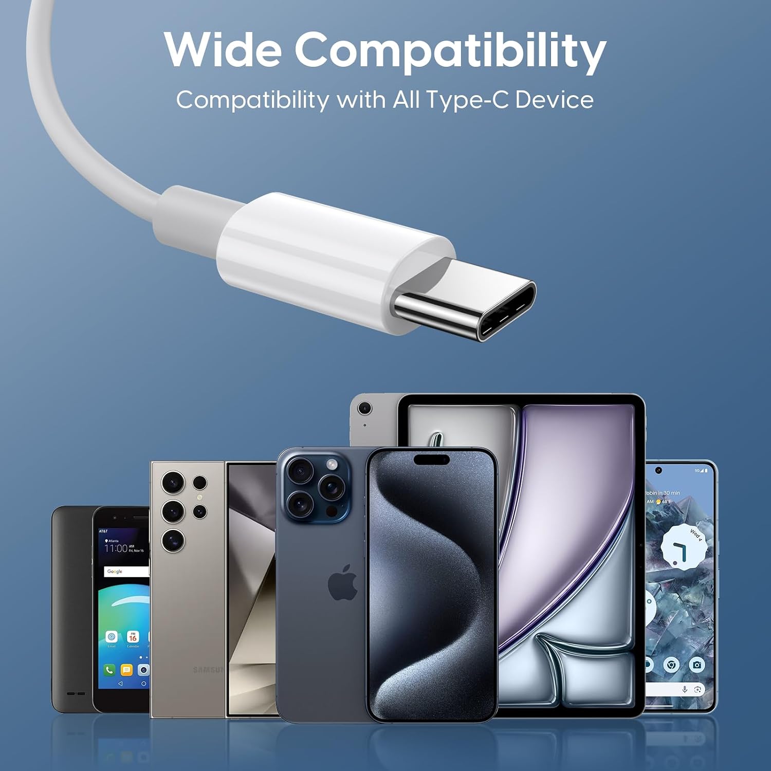 Detalle 2 de 2er-Set USB‑C Kabel‑In-Ear für iPhone und Android