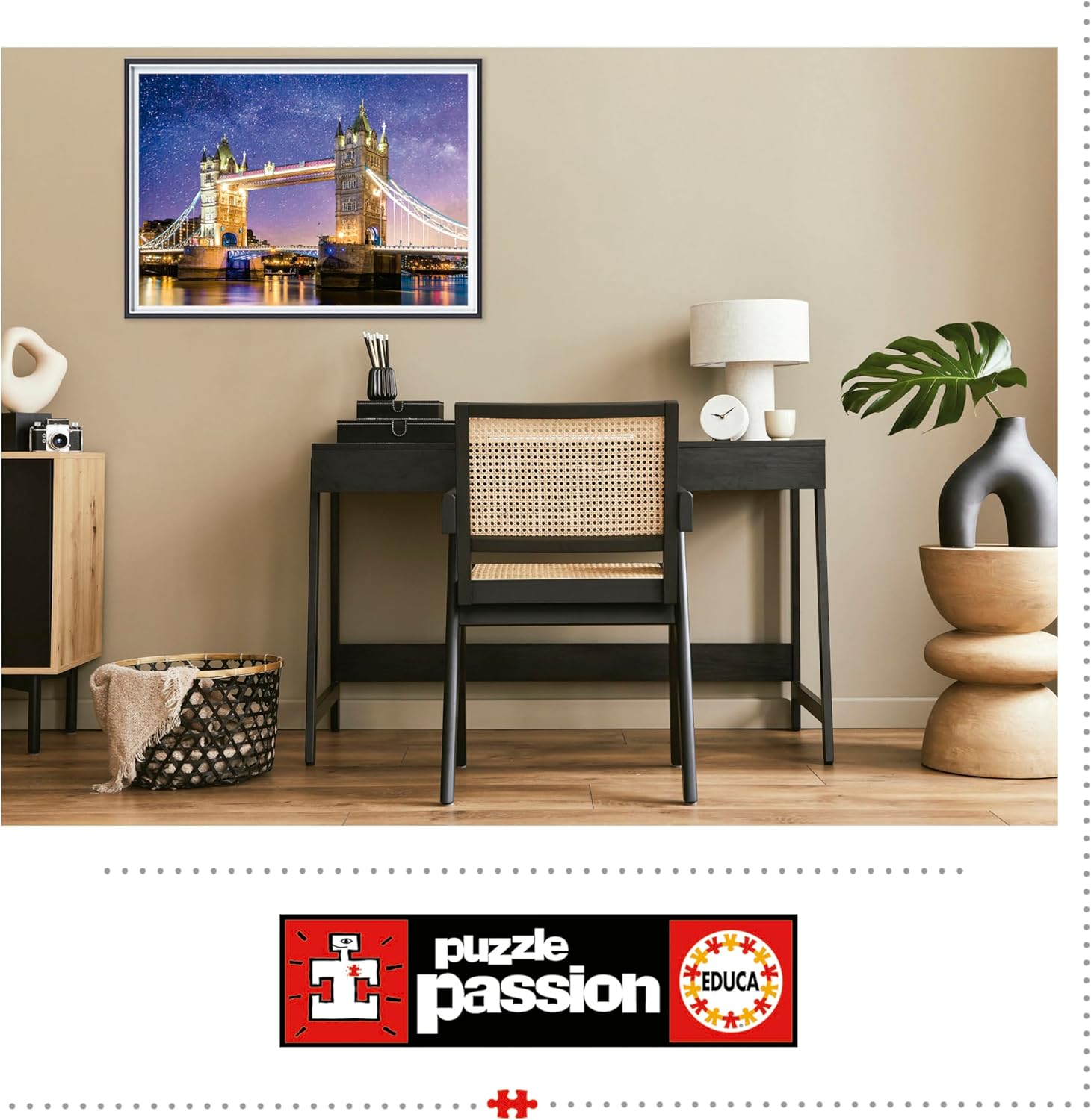 Thumbnail 3 de Educa Puzzle 1000 pièces « Neon » Tower Bridge qui brille dans l’obscurité (dès 14 ans)