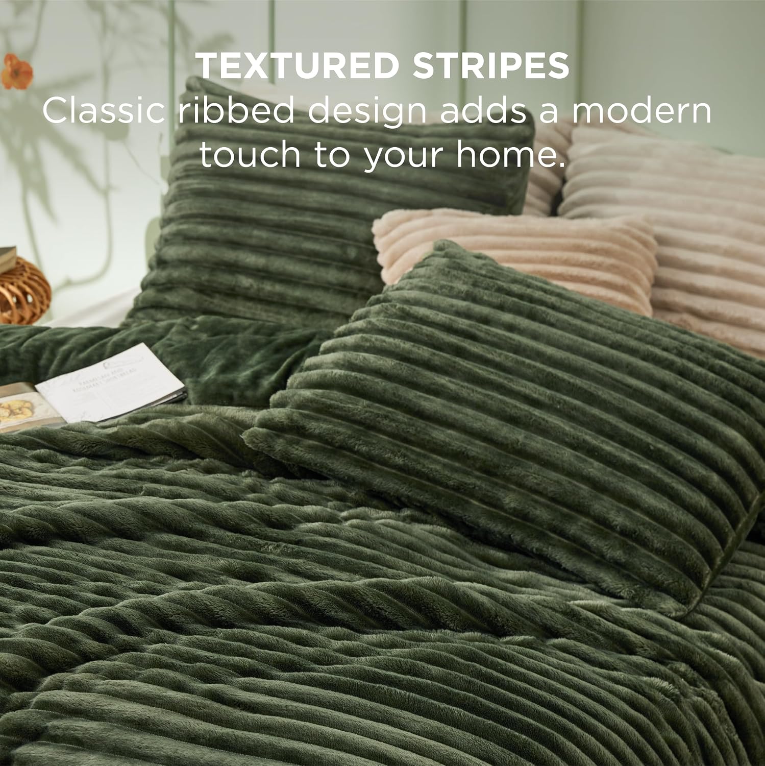Detalle de Bedsure king comforter set