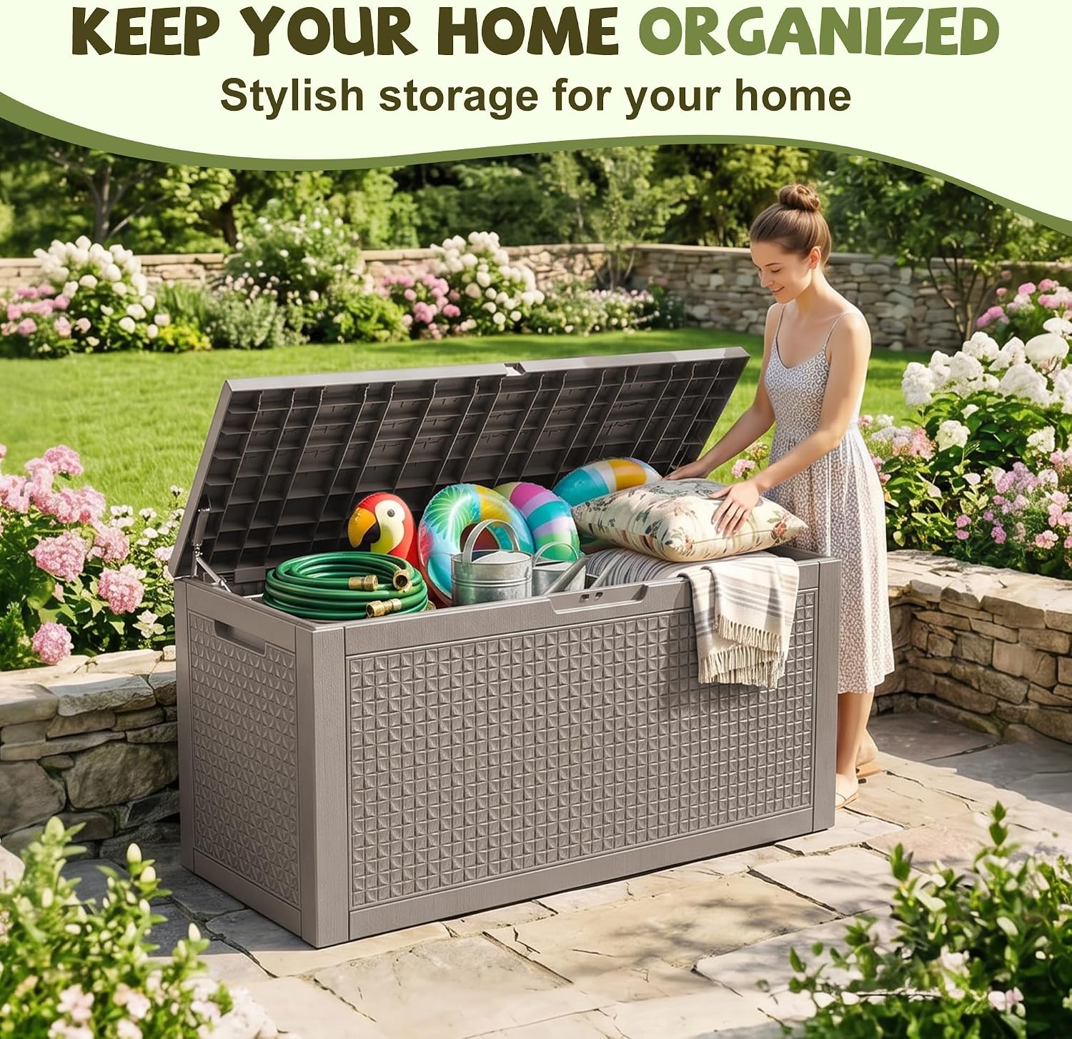 Detalle de ATMELT Outdoor Storage Box 180 Gallon