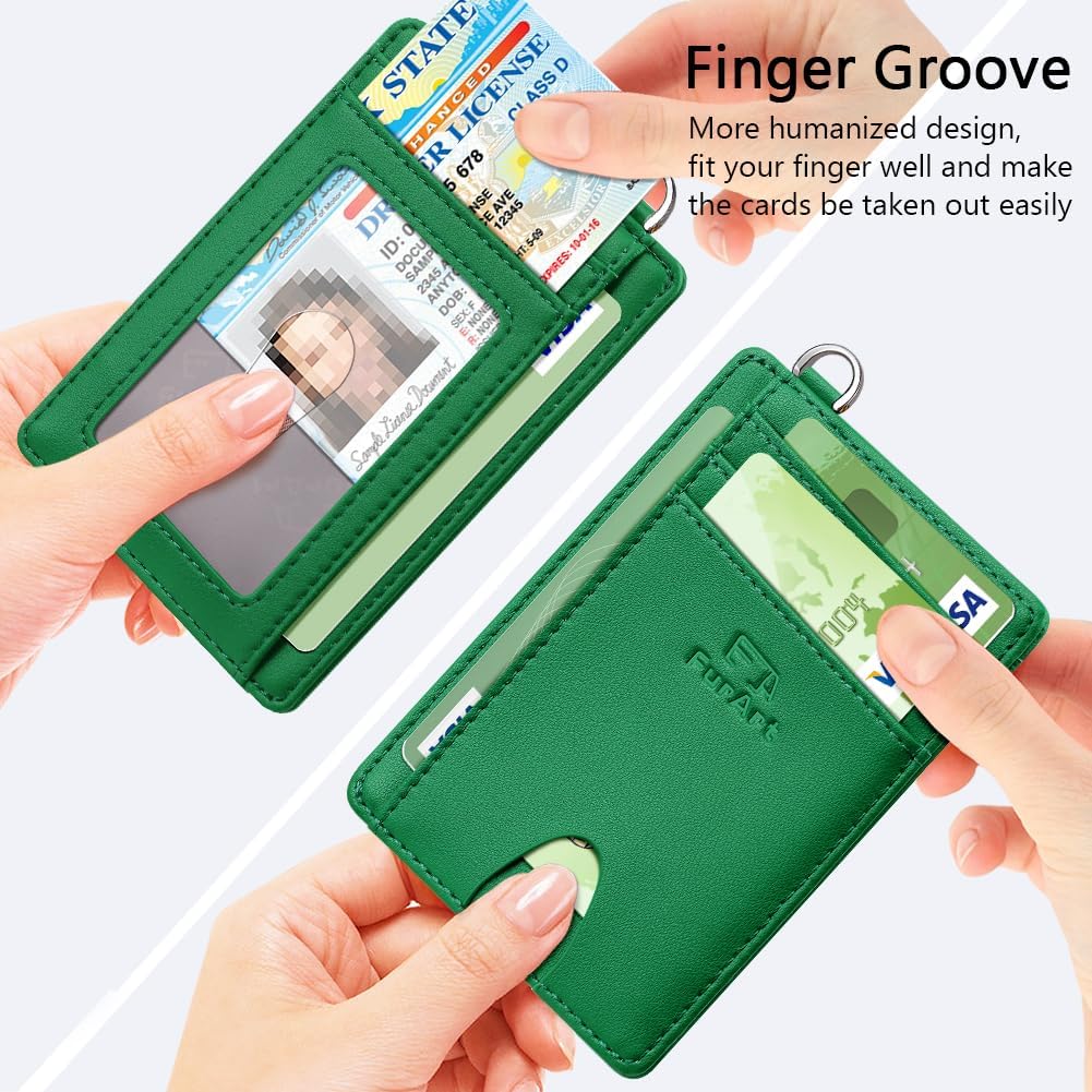 Detalle de FurArt Slim RFID Blocking Credit Card Holder Wallet