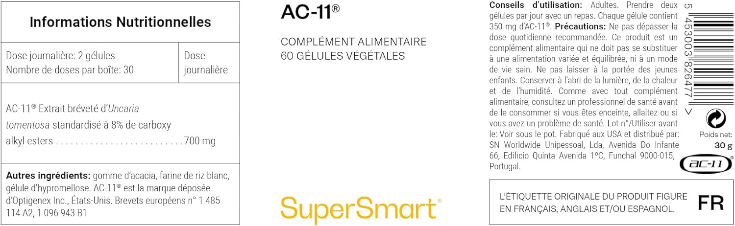 Thumbnail 2 de AC-11® Boost Immunitaire — Extrait Supérieur de Griffes de Chat Breveté