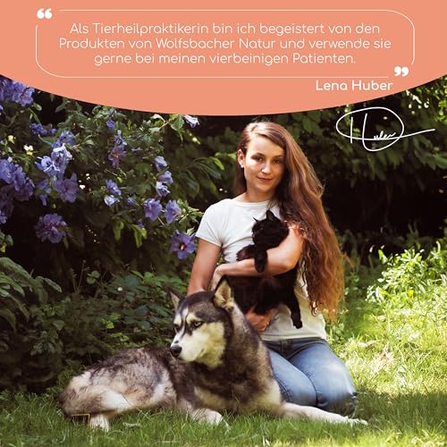 Detalle de Wolfsbacher Lachsöl für Katzen mit Omega-3 & Omega-6 – 100 ml