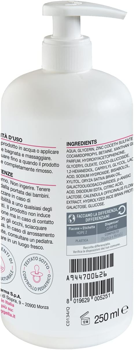 Thumbnail 1 de Babygella Bagno Delicato Dispenser 250 ml con Complesso Prebiotico