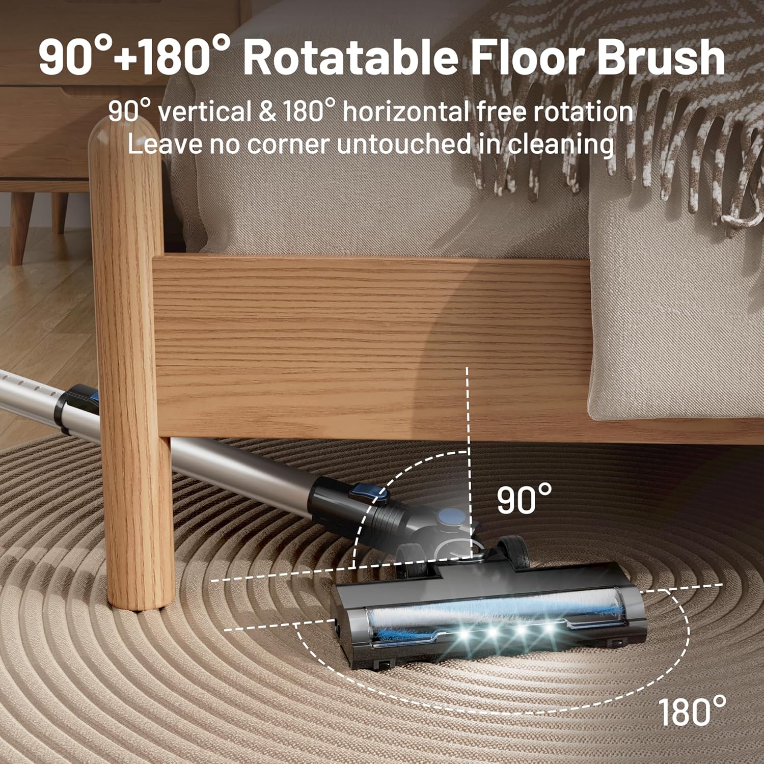 Thumbnail 6 de VIPSUN Cordless Vacuum Cleaner with Self-Standing & LED Battery Indicator (6-in-1)