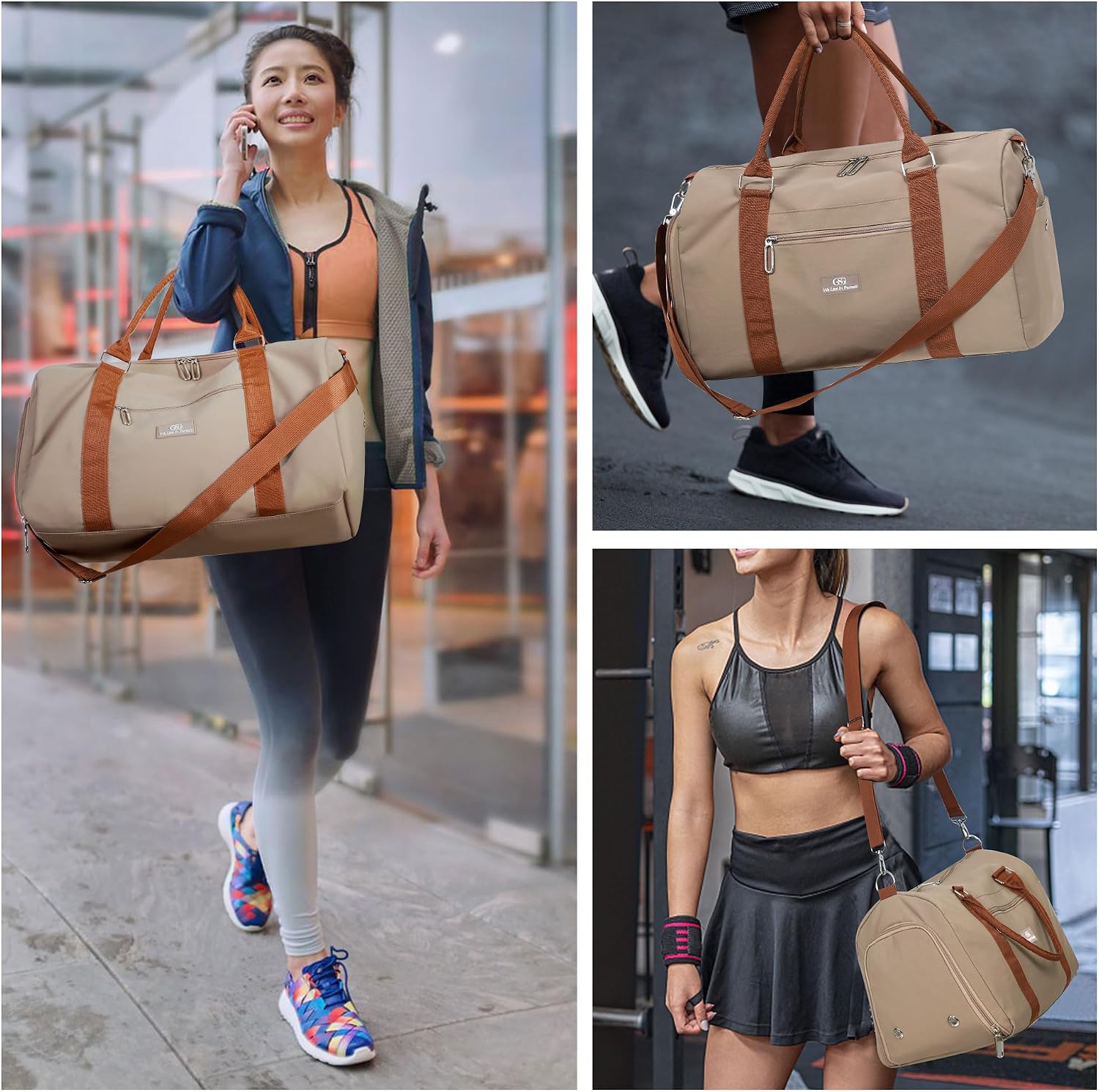 Thumbnail 1 de GSG SINCE 1998 Sports Gym Bag: Women’s Travel Holdall with Shoes Compartment, Wet Pocket & Trolley Sleeve