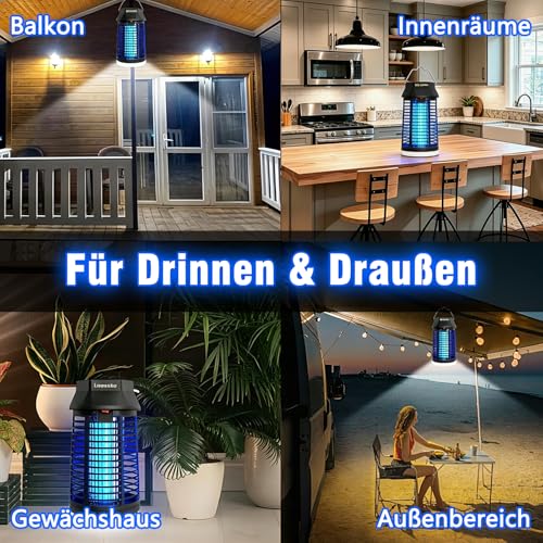 Thumbnail 6 de Loowoko Insektenvernichter elektrisch mit 3 m Verlängertem Kabel – 4200V, LED-Licht, IPX4