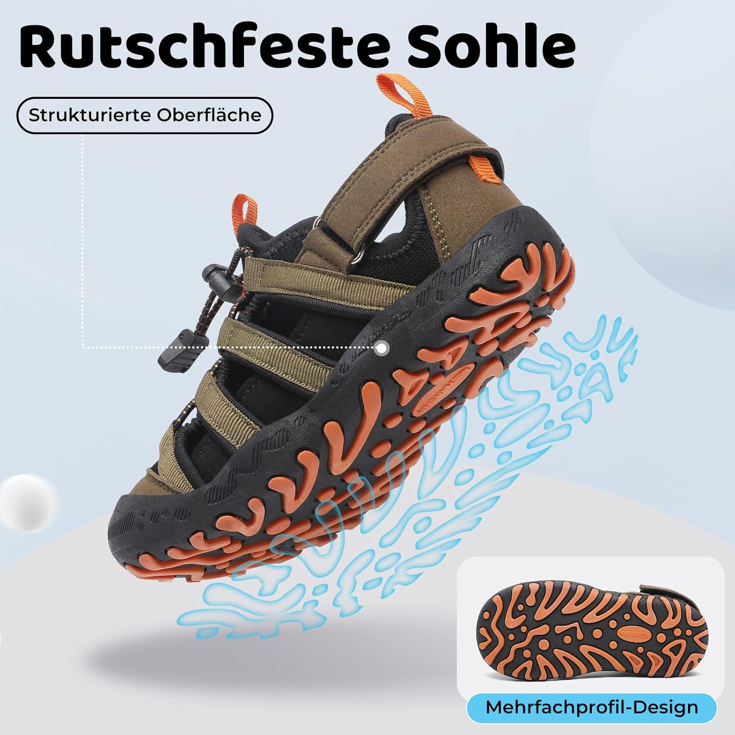 Thumbnail 6 de Mishansha Kinder Sandalen – Outdoor Trekkingsandalen, atmungsaktiv, Gr. 26–38 EU