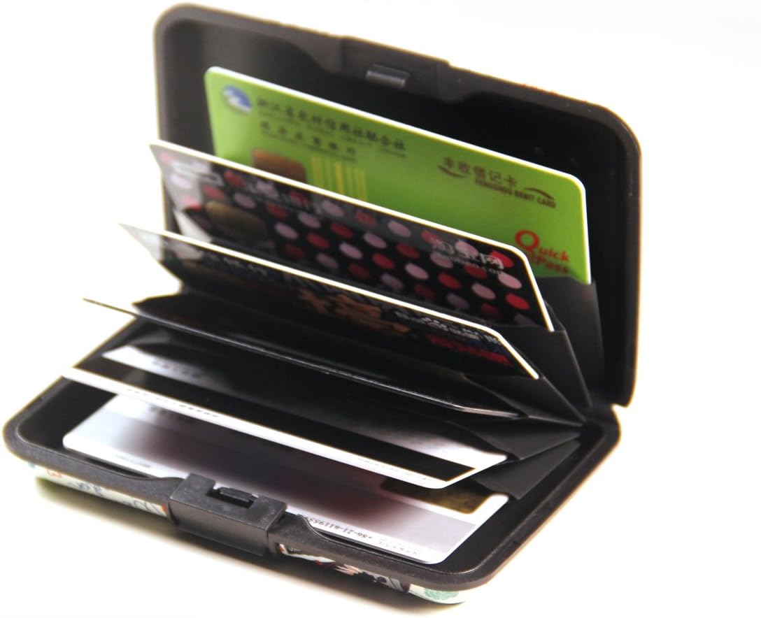 Detalle de EZZLife RFID Blocking Card Case Wallet with 6 Slots – Aluminium Safe Card Holder
