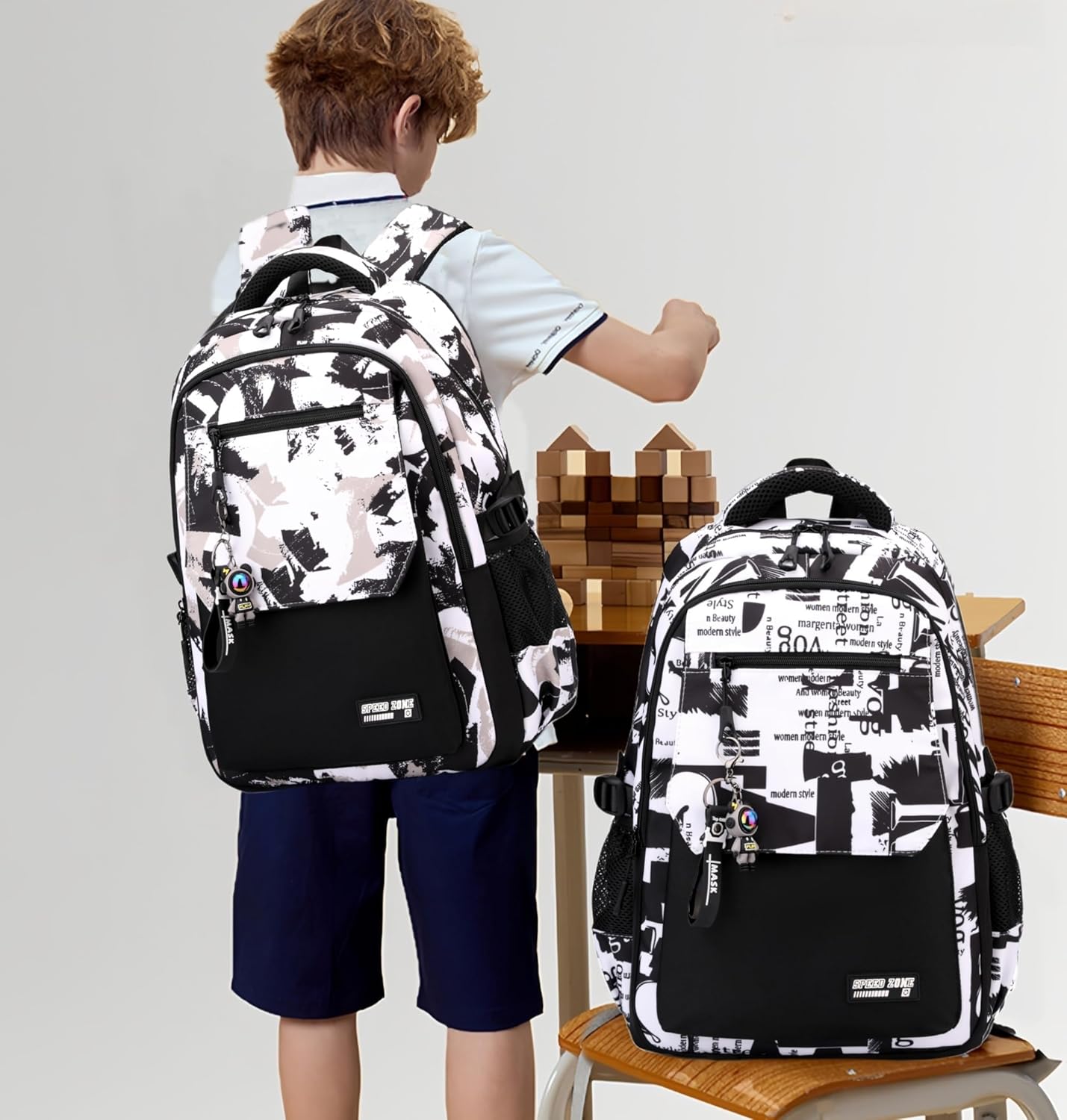 Thumbnail 1 de Bansusu Boys Backpack for Kids: 30L School Bag for Primary & Secondary Education