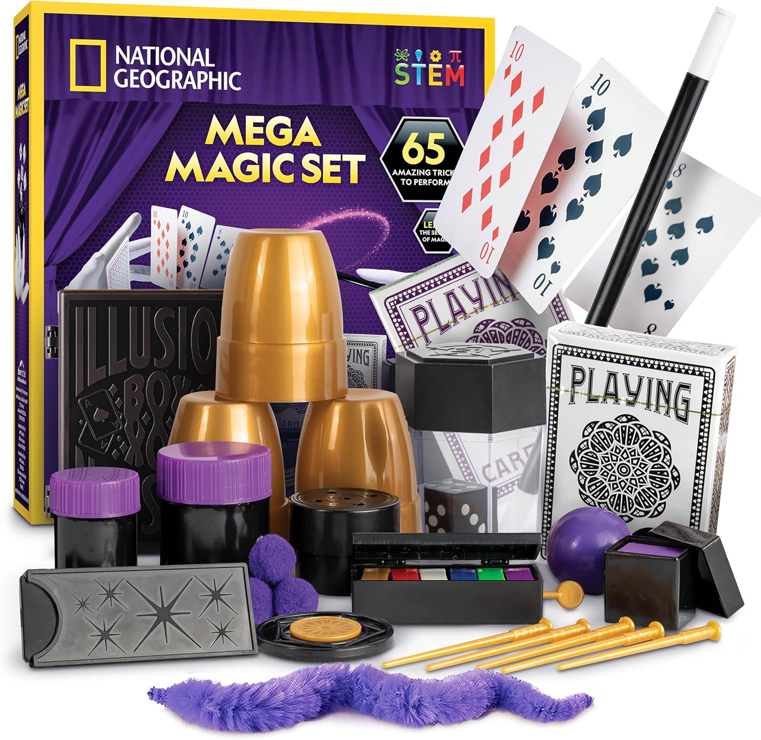 Detalle de National Geographic Mega Magic Set – 65 Tricks for Kids with Step-by-Step Video Guidance