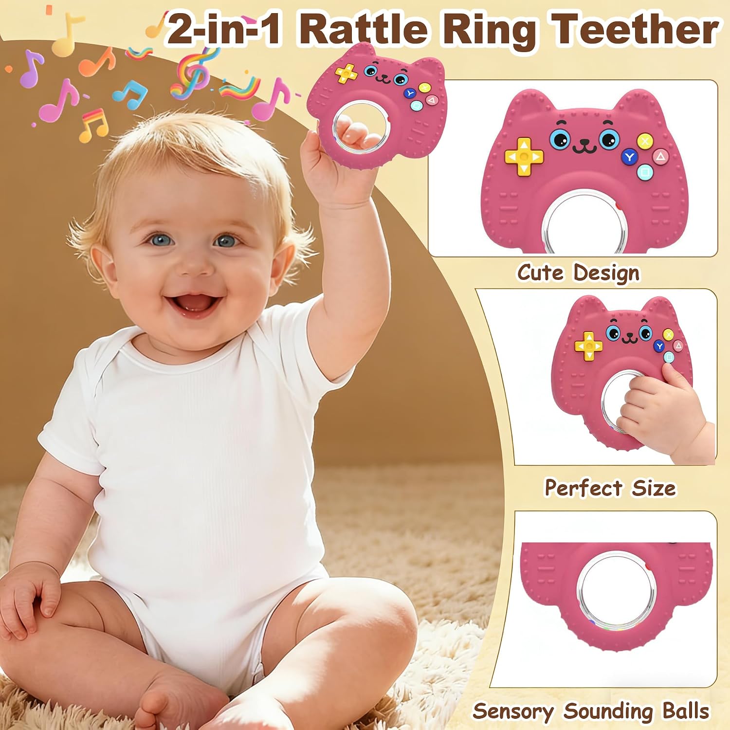 Detalle 2 de Haili Silicone Baby Teether