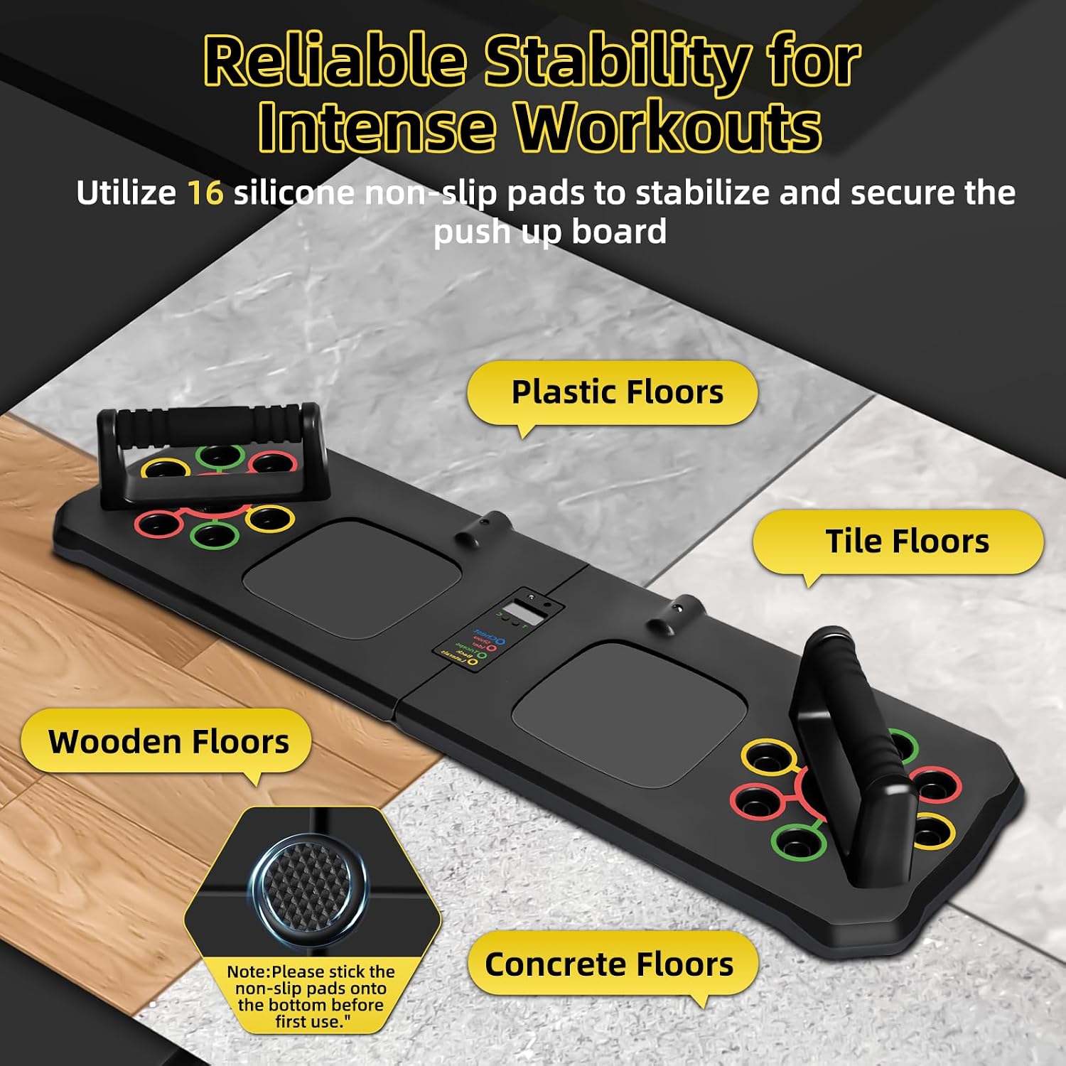 Detalle de Push Up Board with Automatic Count – 24 in 1 press up exercise system for home workouts