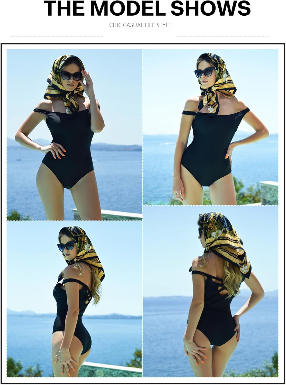 Thumbnail 6 de Aleumdr Color Block Print One-Piece Swimsuit for Athletic Training
