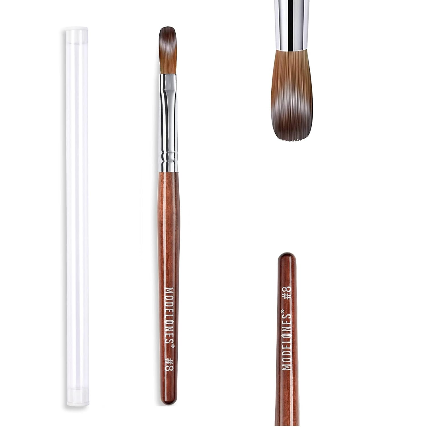Detalle de Modelones Acrylic Nail Brush Size 8