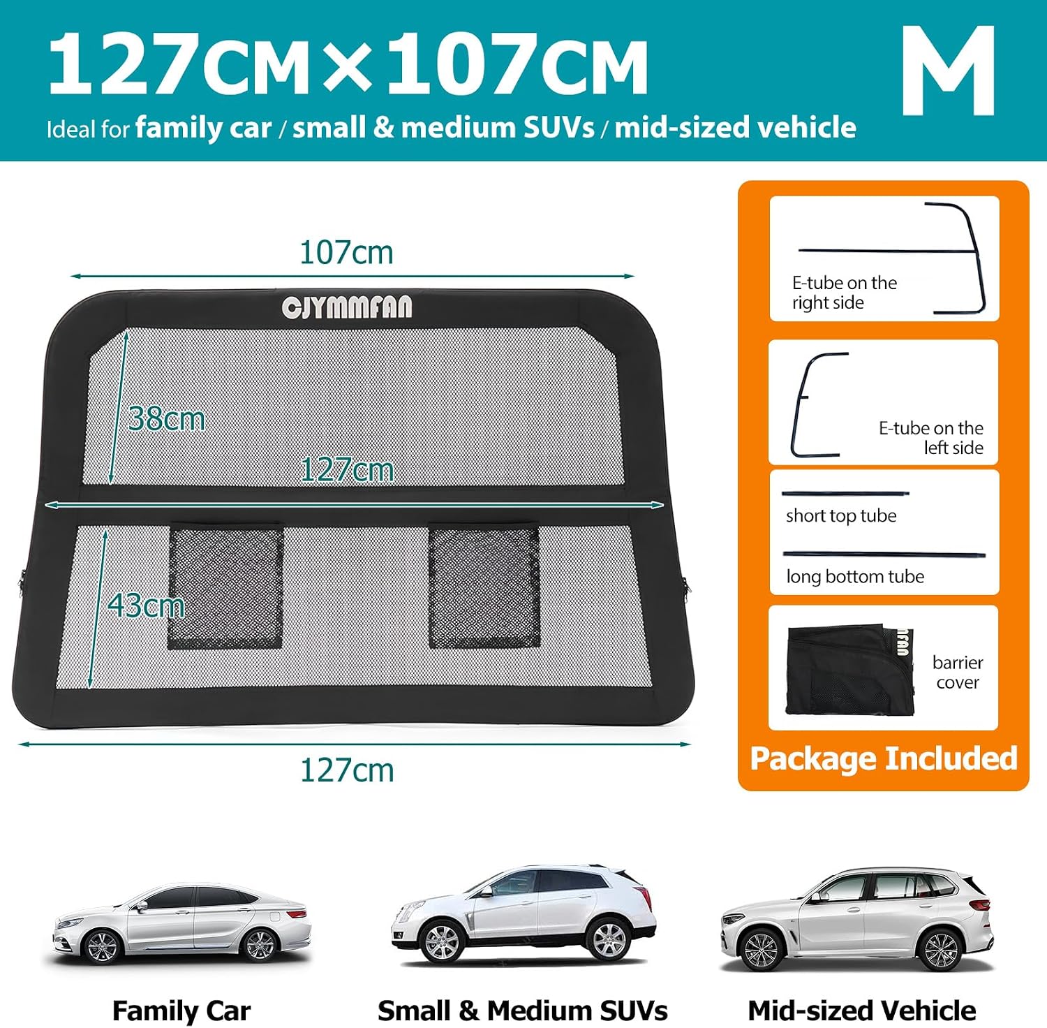 Thumbnail 6 de CJYMMFAN Dog Guard for Car Back Seat