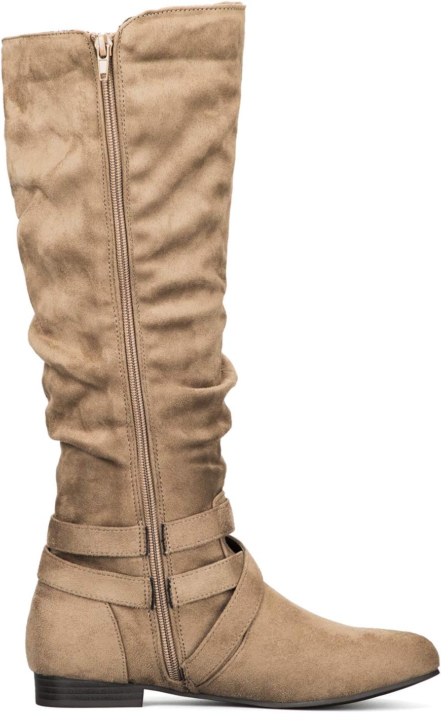 Detalle 2 de mysoft Women's Knee-High Suede Boots