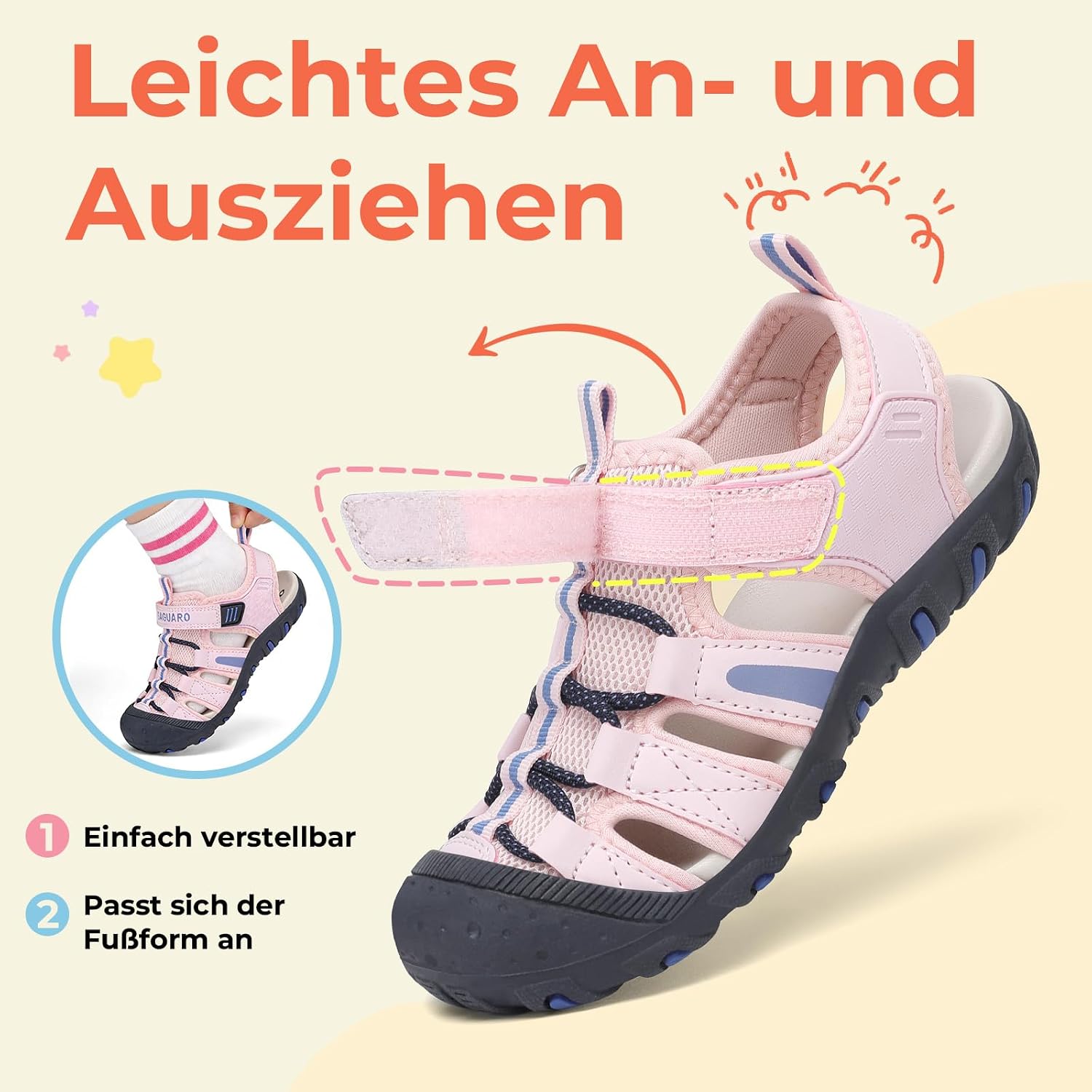 Thumbnail 4 de SAGUARO Mädchen-Trekkingsandalen 25-38