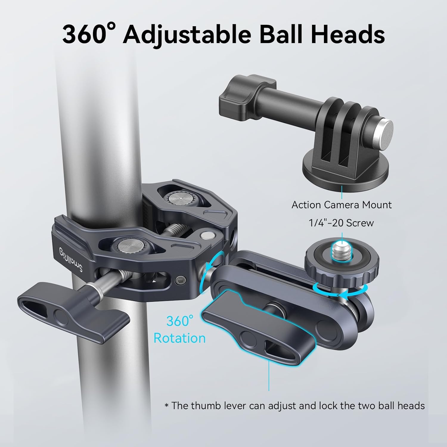 Thumbnail 4 de SMALLRIG 3757B magic arm clamp with 1/4" thread