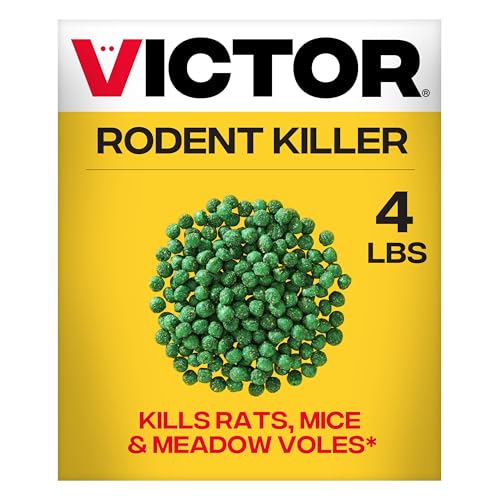 Victor Rodent Killer: 4 lb Fish-Flavored Bait Balls for Indoor and Outdoor Rodent Control