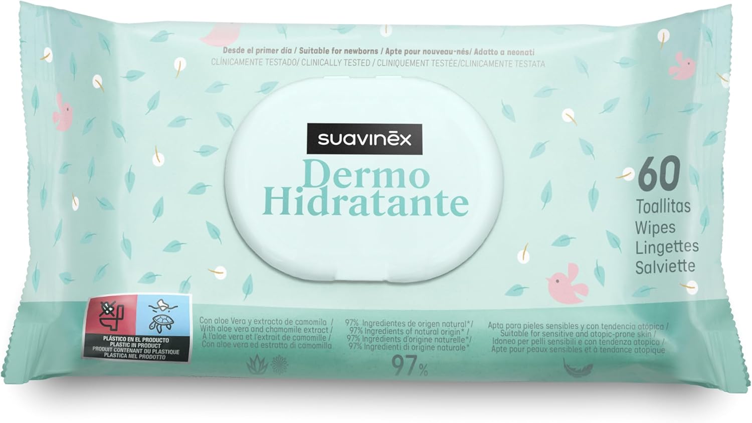Detalle de Suavinex Lingettes Dermohydratantes pour bébé, 840 pièces ⚙