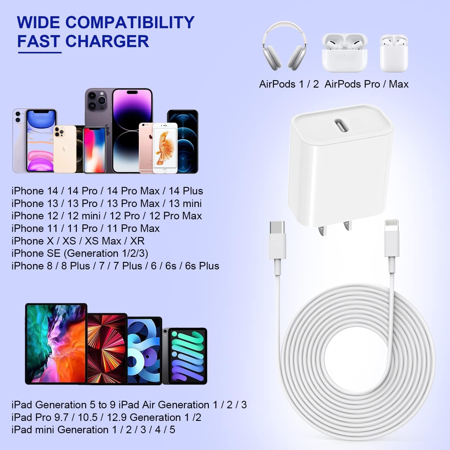 Thumbnail 6 de Apple iPhone 10FT Fast Charger 3-Pack