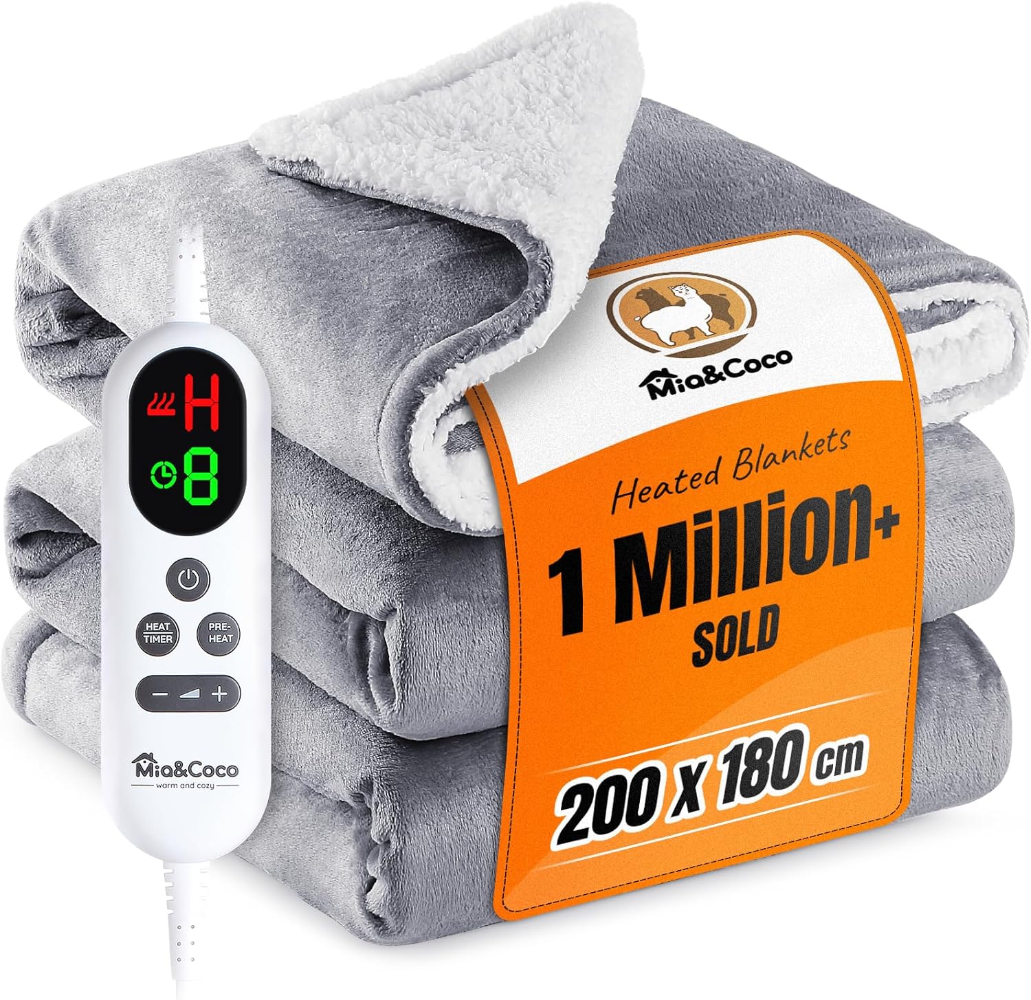 Mia&Coco Electric Heated Blanket 180×200cm