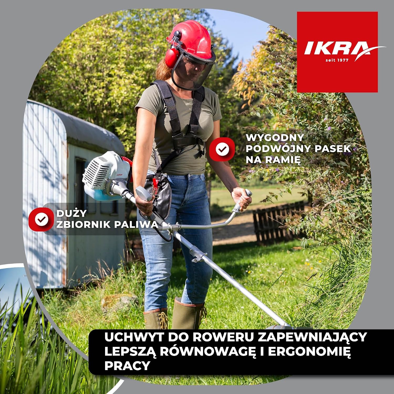 Detalle 2 de IKRA IBF 4342 kosa spalinowa 2-suwowa, 42,7 cm³ i 1,25 kW
