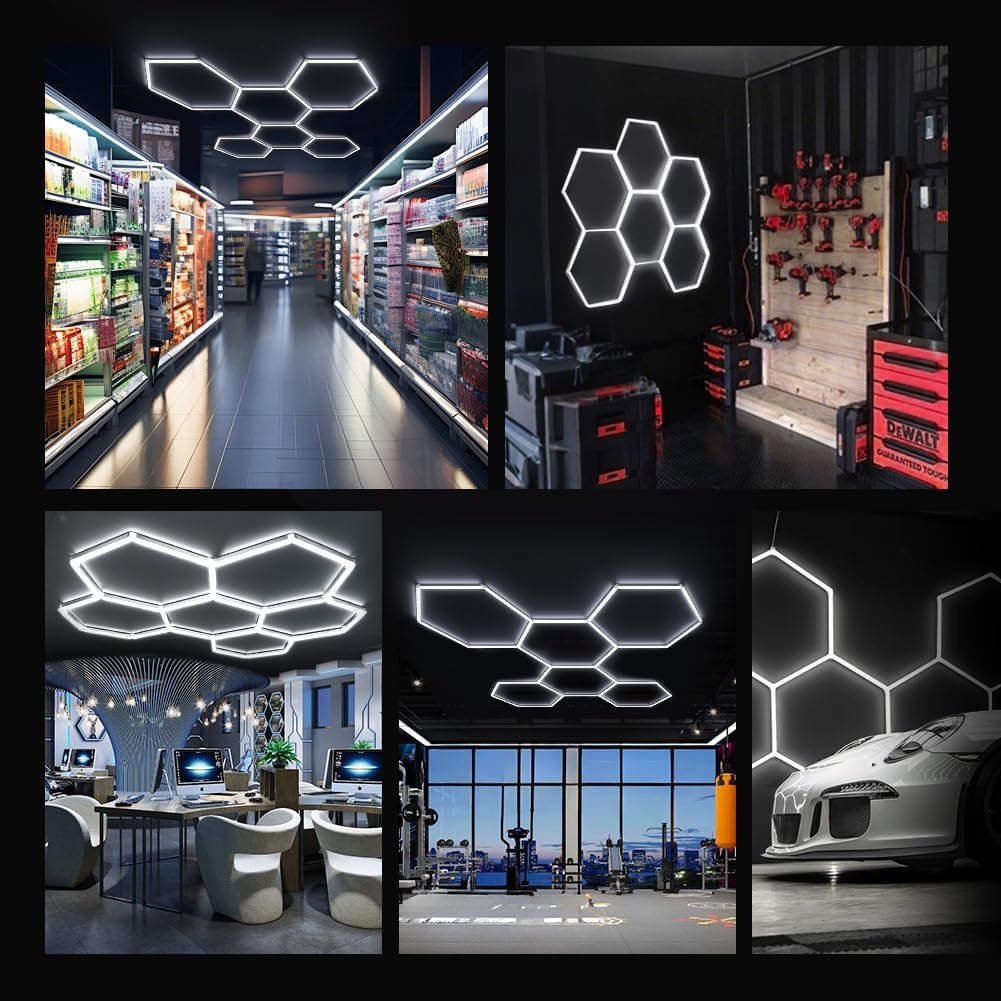 Thumbnail 4 de DIKHEE 248W Garagenleuchte Hexagon LED