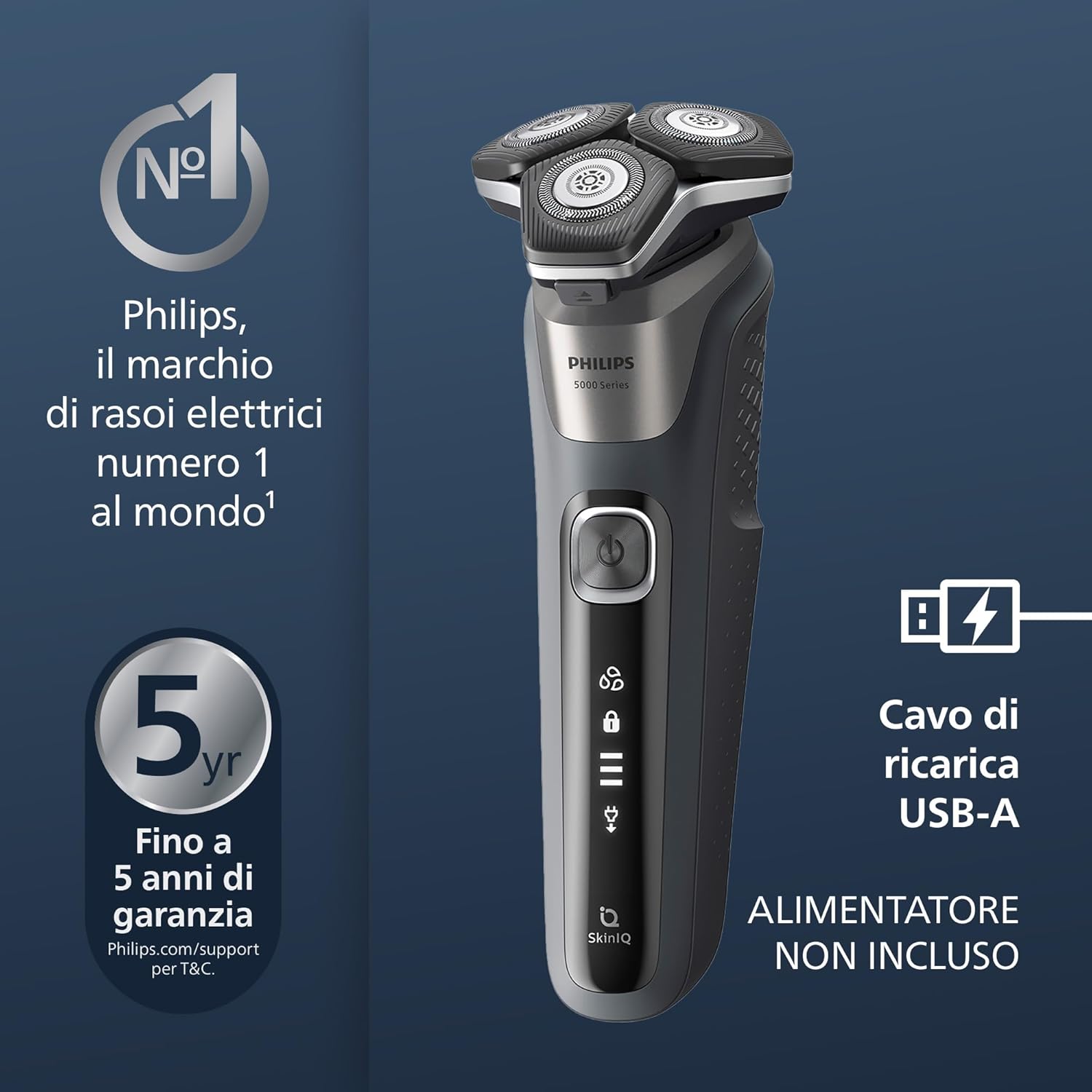 Detalle 2 de Philips S5000 rasoio elettrico 45 lame