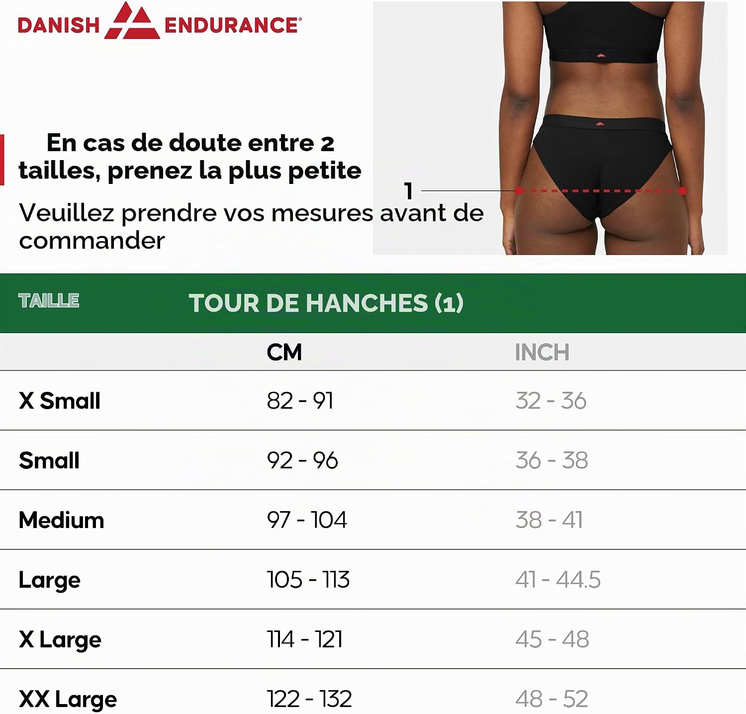 Detalle de DANISH ENDURANCE set van 3 damesslips van biologisch katoen, stretch en labelvrij