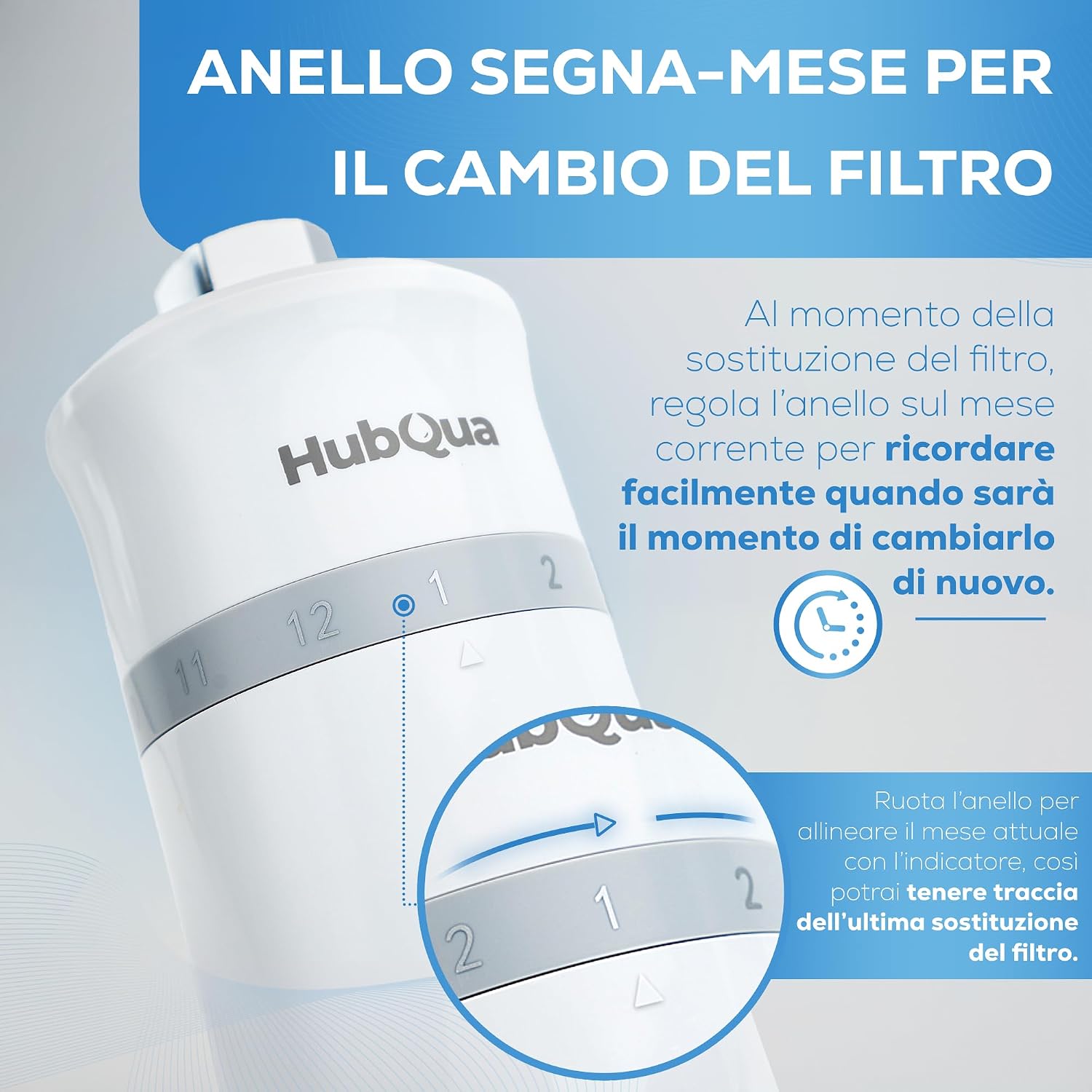Thumbnail 4 de HubQua WaterTrack filtro doccia anticalcare