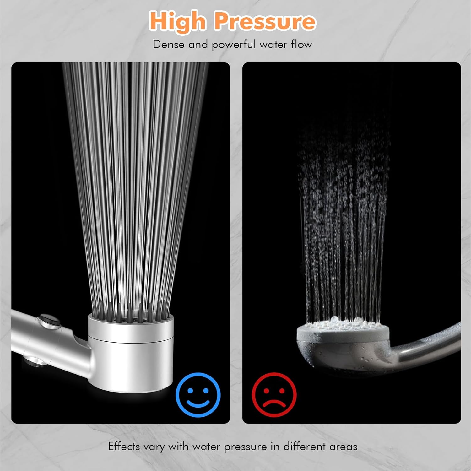 Thumbnail 3 de MEKO Hard Water Filter Shower Head with 15-Stage Filter, 3+1 Spray Modes & 1.5m Hose