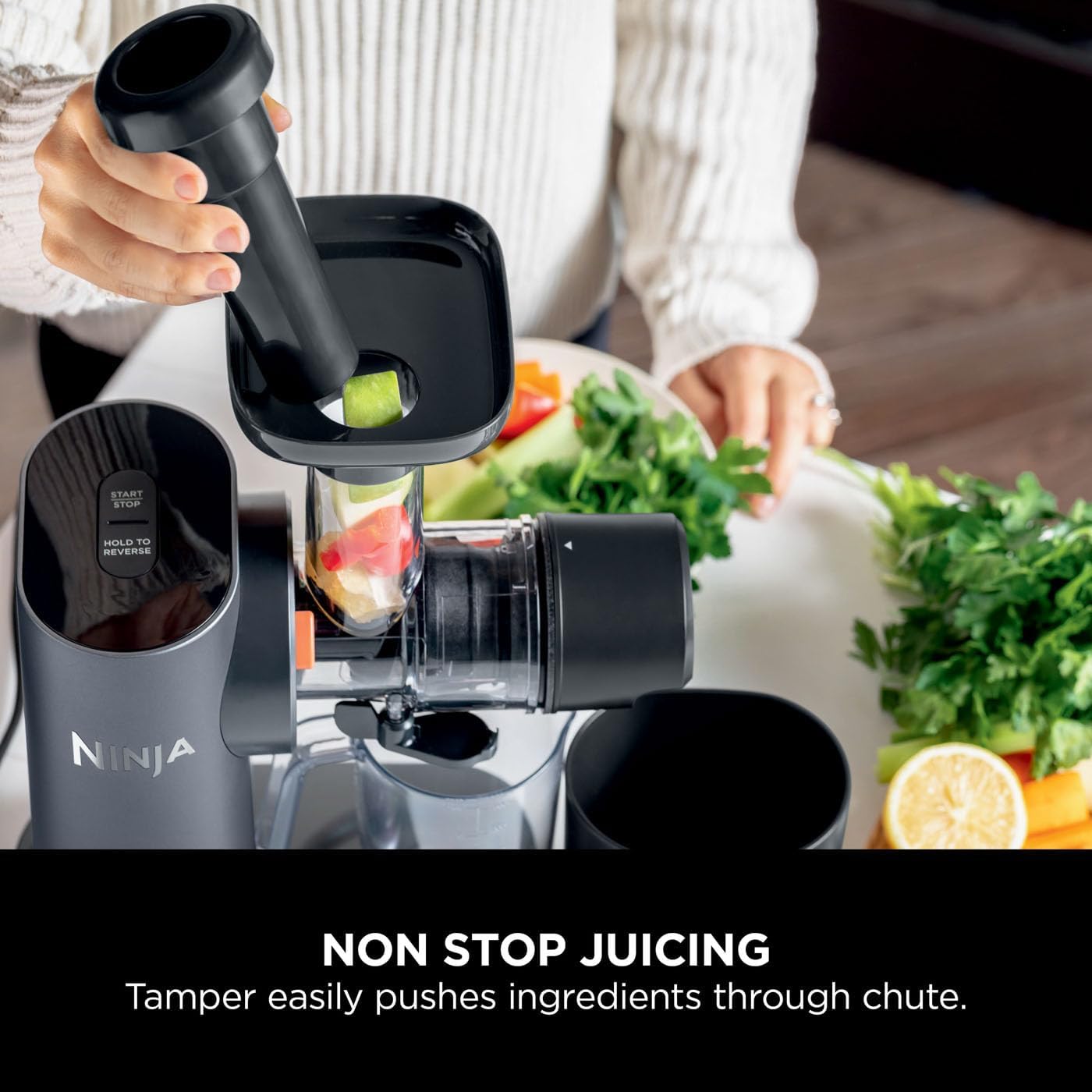 Thumbnail 3 de Ninja JC151UK cold press juicer with 700ml jug & 1.1L pulp container