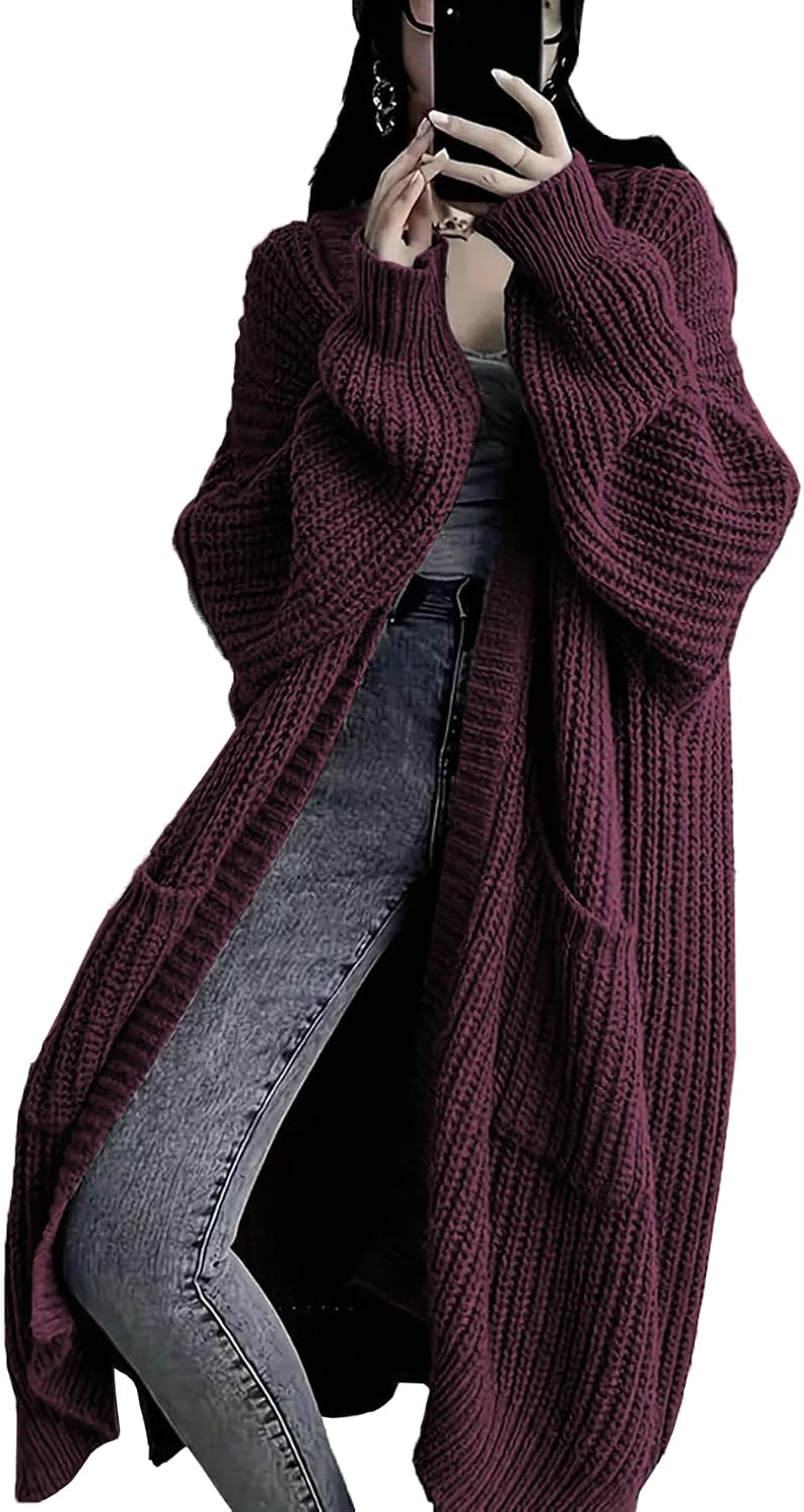 Thumbnail 6 de Gutpoint Womens Long Cardigan Open Front Oversized Duster