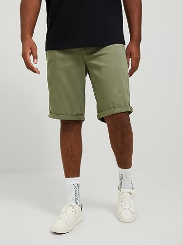 Thumbnail 1 de JACK & JONES Shorts chinos de corte regular para hombre en Deep Lichen Green (XS)