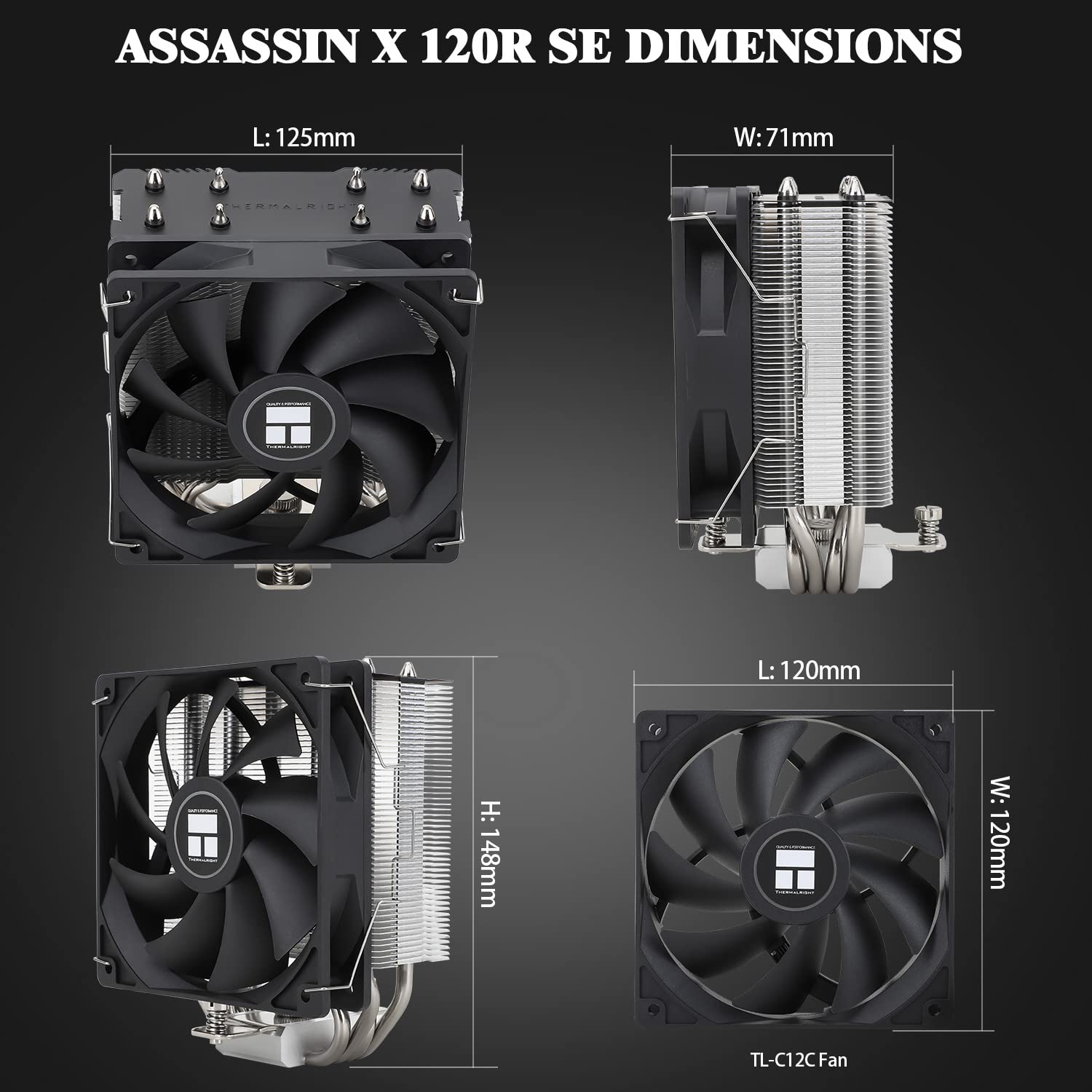 Thumbnail 3 de TR Assassin X 120R SE raffreddamento CPU