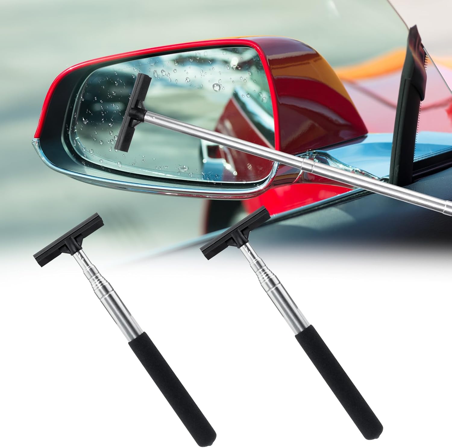 Detalle de TAIANJI 2Pcs Car Mirror Squeegee Clear View
