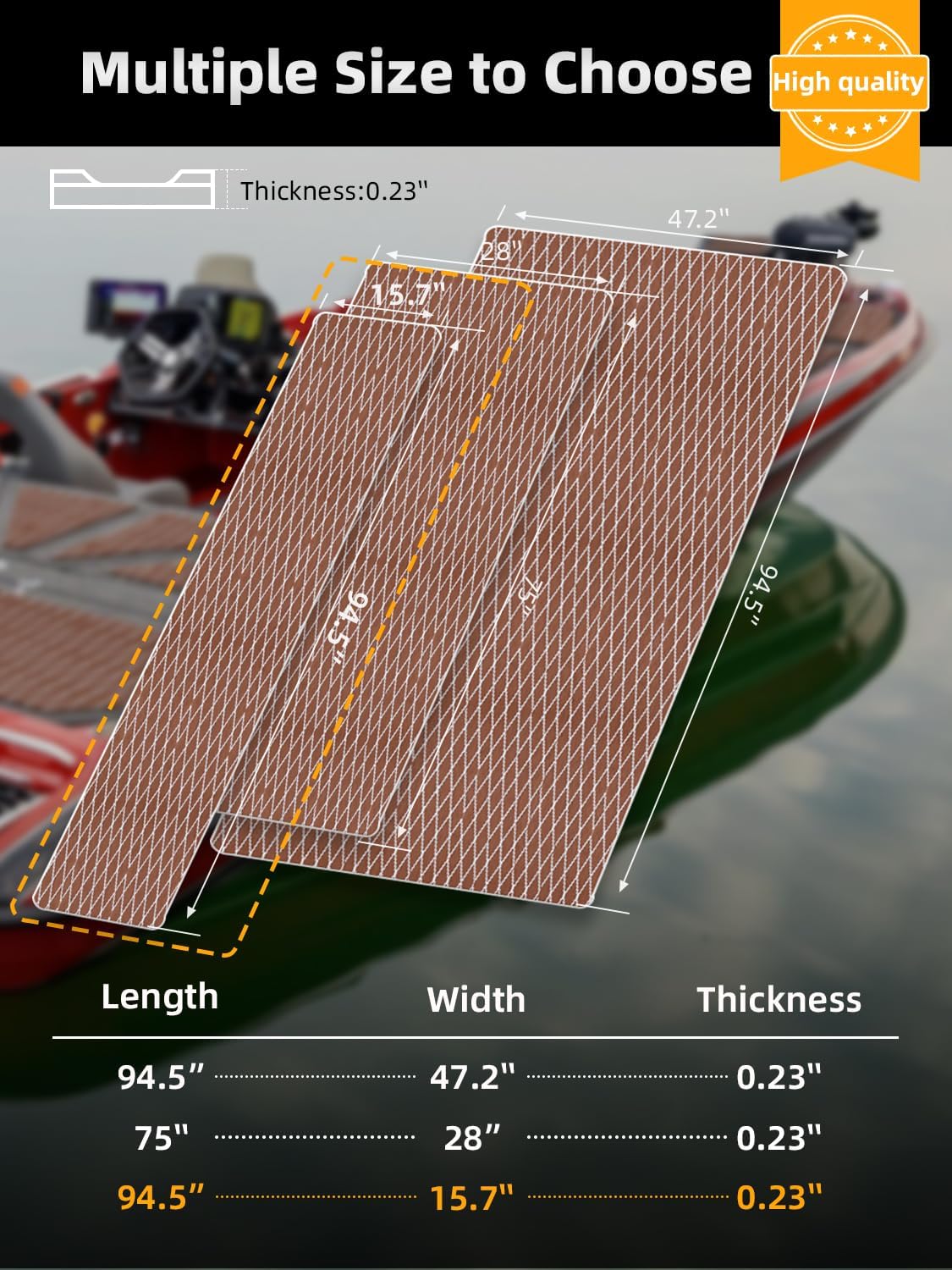 Thumbnail 5 de FOCEAN Boat Flooring with EVA Foam