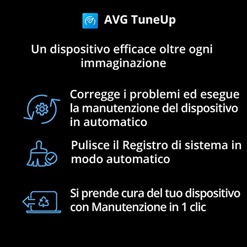 Detalle de AVG TuneUp 2026 – 10 Dispositivi, 1 Anno, Codice d'attivazione via email