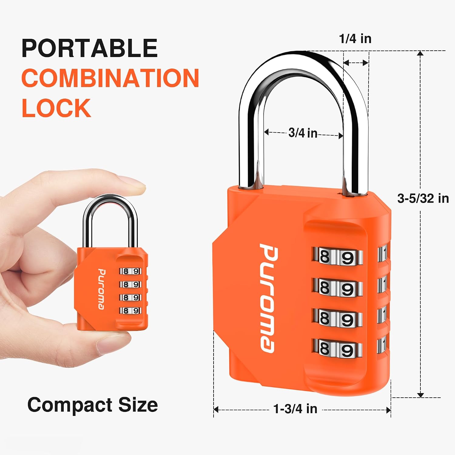 Detalle de Puroma Combination Lock, 4-Digit