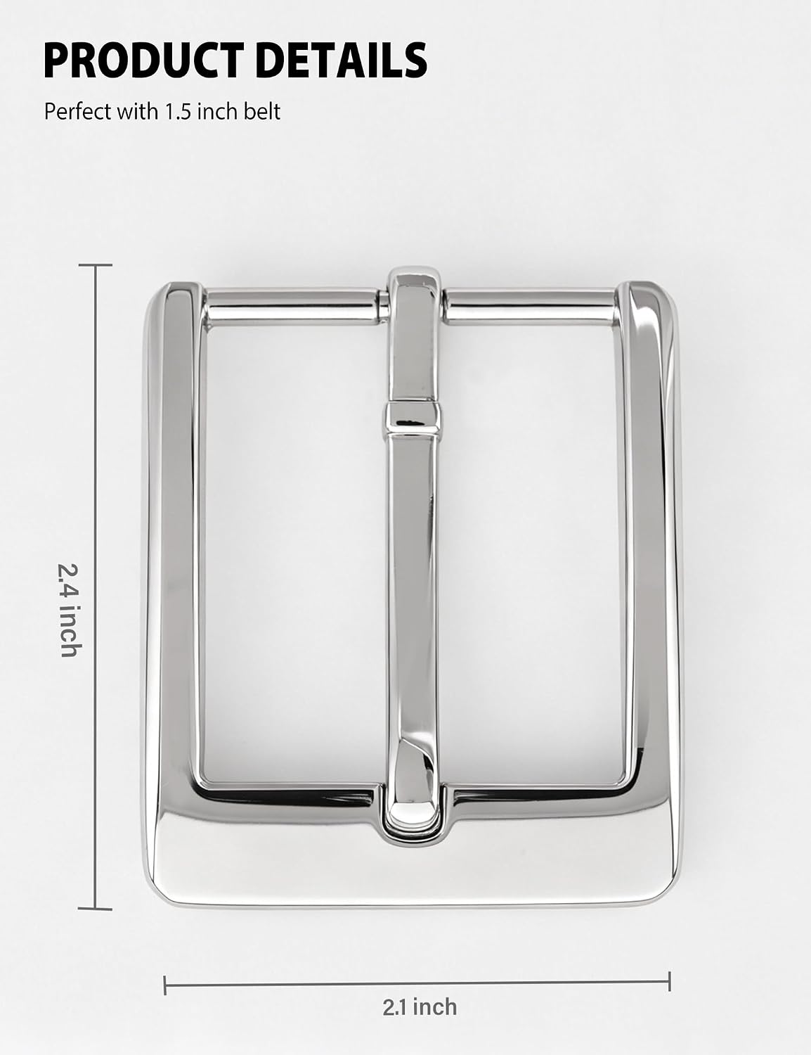 Thumbnail 5 de Tolongland 1.5-Inch Heavy-Duty Belt Buckle Replacement, Zinc Alloy