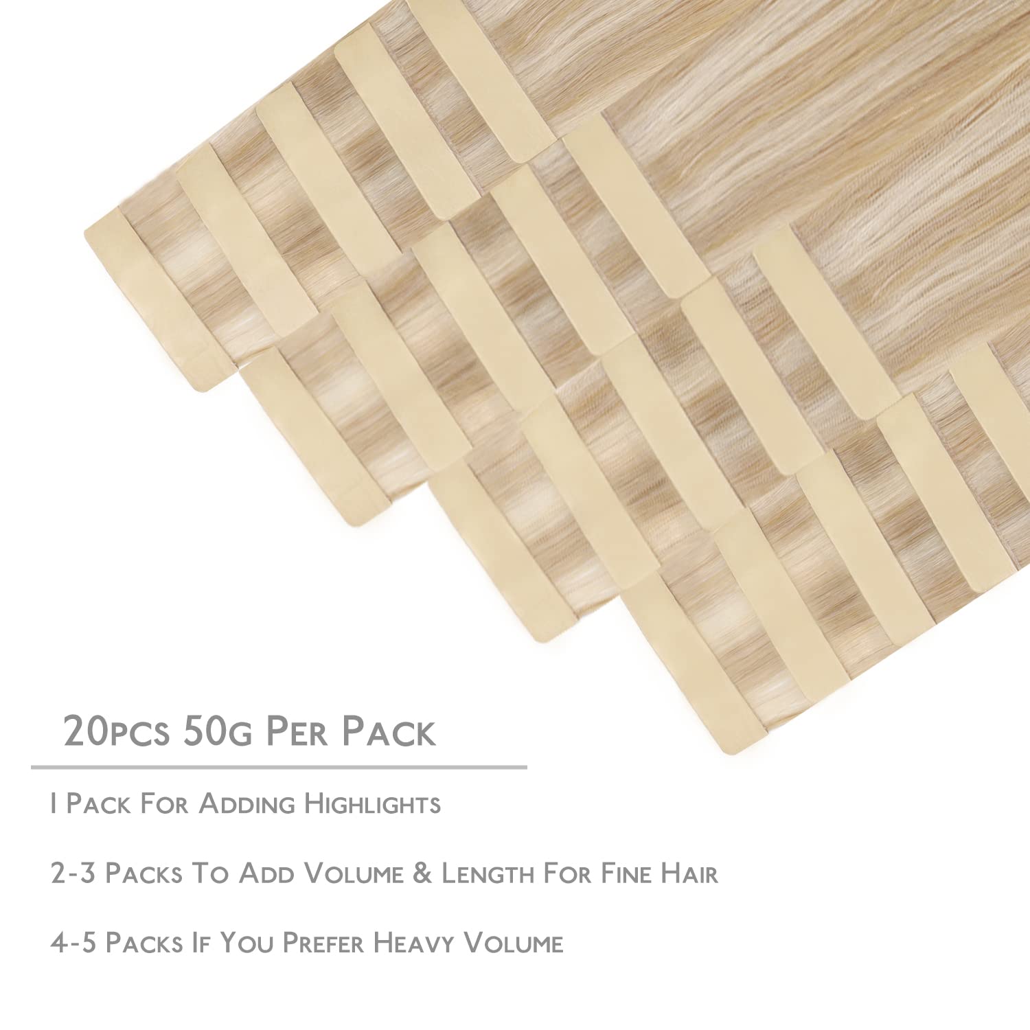 Detalle 2 de WENNALIFE Tape Extensions Echthaar 35 cm