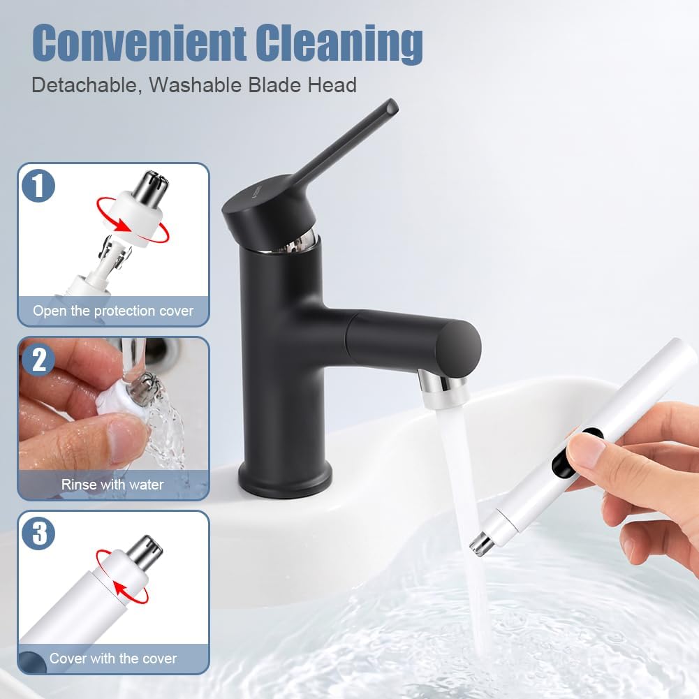 Thumbnail 4 de AOOSU Nose Hair Trimmer: Painless USB-Cordless Grooming Tool for Men and Women
