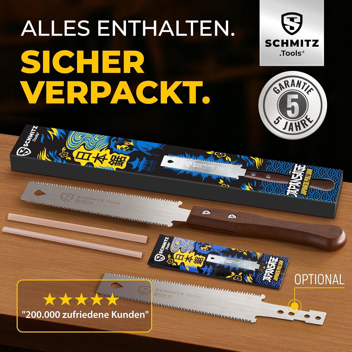 Thumbnail 6 de SCHMITZ.Tools Japansäge Handsäge 11/17 TPI